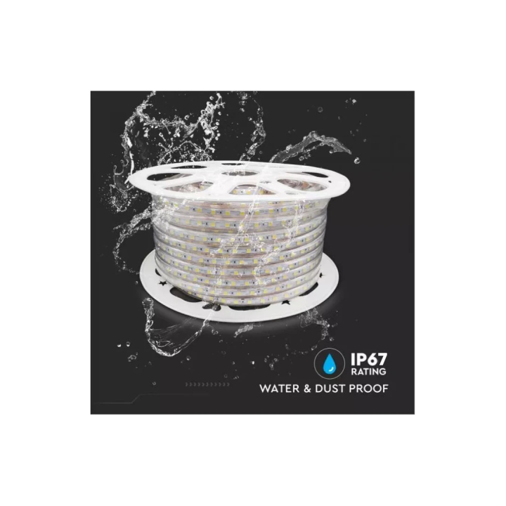 5 m vandtæt LED bånd 230 V – 6 W/m, IP67