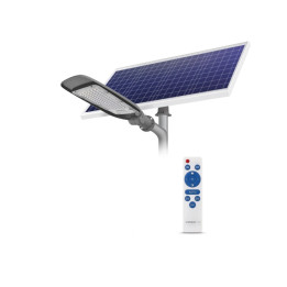 Solcelle-gadelampe 4300 lm med fjernbetjening | IP65