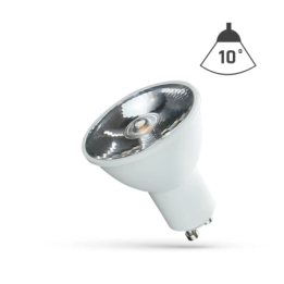 GU10 LED-spot 6W – smal 10° lysstråle, 430 lumen