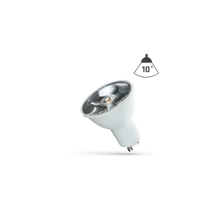 GU10 LED-spot 6W – smal 10° lysstråle, 430 lumen