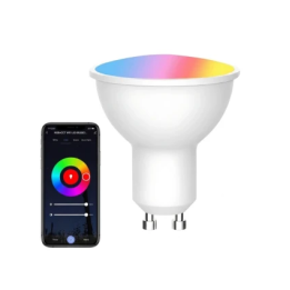 Smart GU10 LED-pære 5W RGB+CCT Wi-Fi Tuya