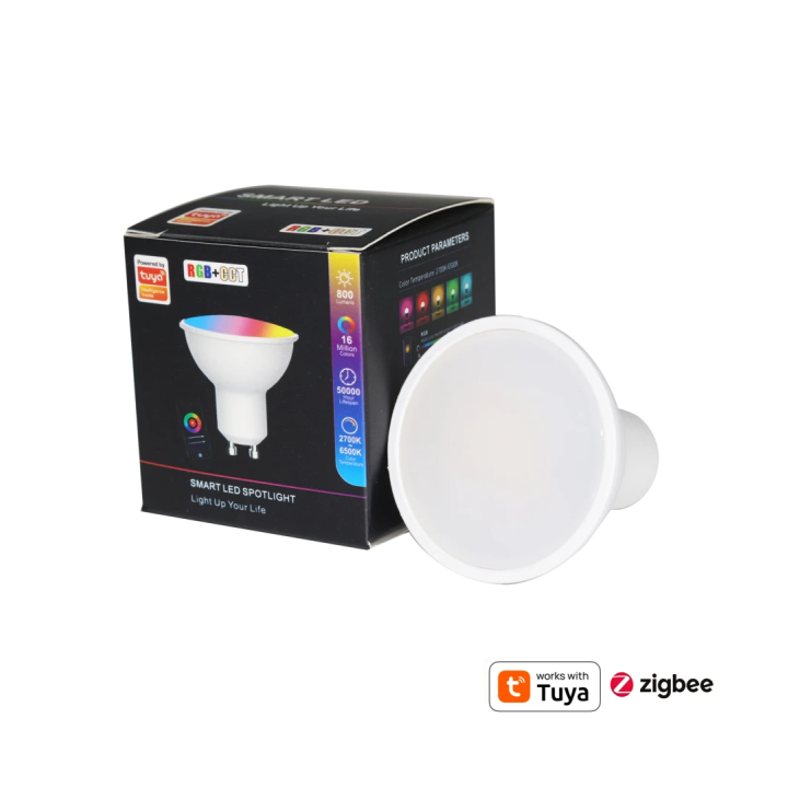 Smart GU10 LED-pære 5W RGB+CCT Zigbee