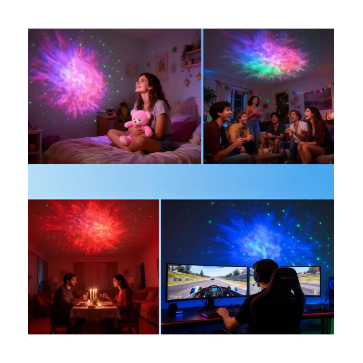 Smart galakseprojektor RGB 8W USB Tuya