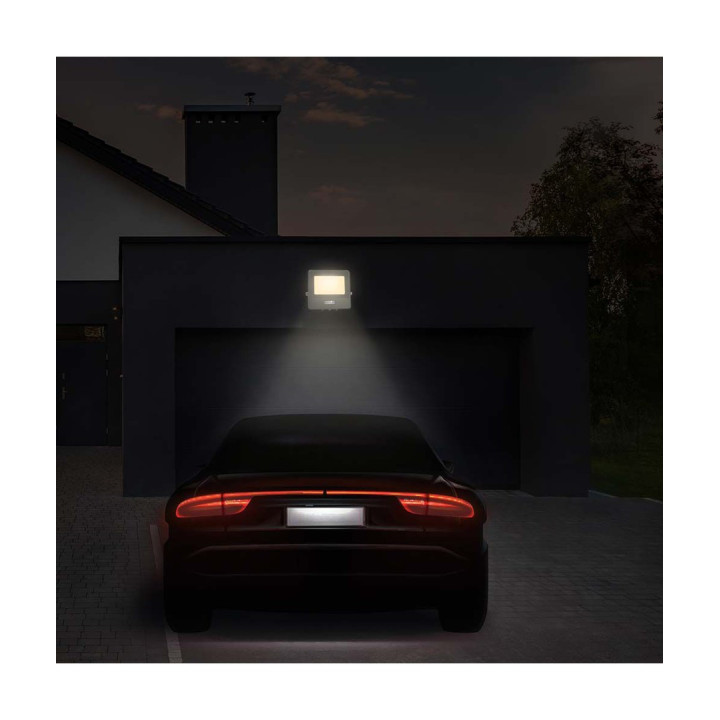 20W LED projektør med PIR sensor 4000K IP65 hvid