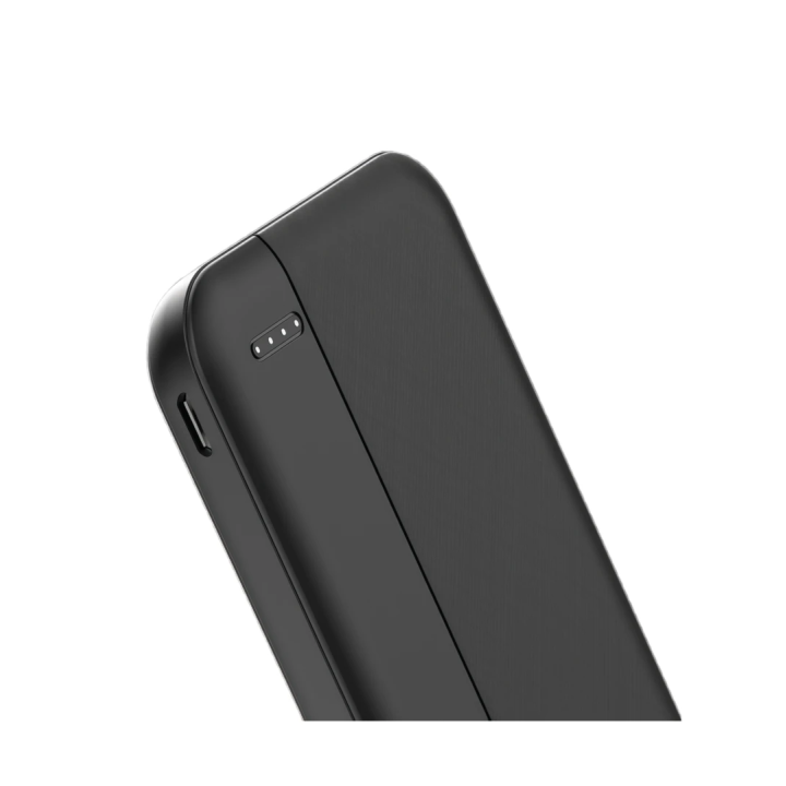 Powerbank 5.000 mAh med LED-indikator – sort