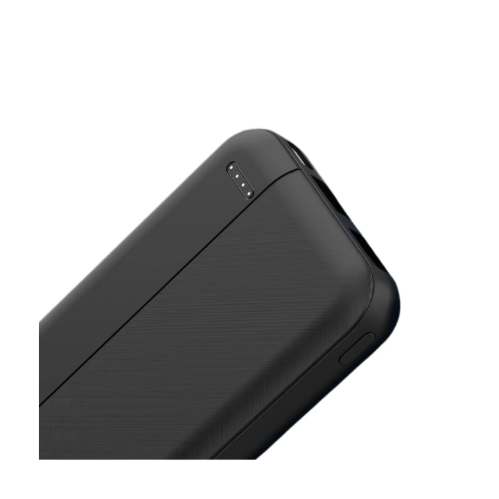 Powerbank 5.000 mAh med LED-indikator – sort