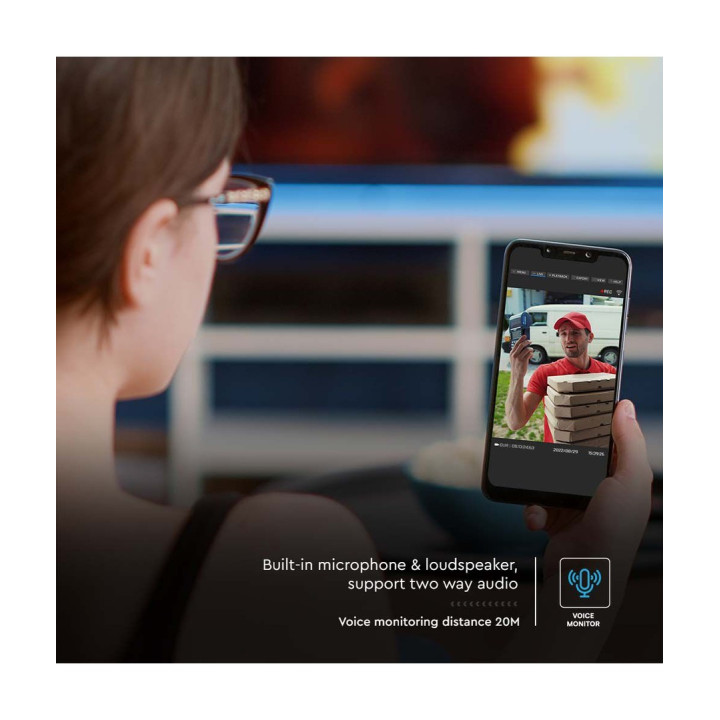 4G solcelle PTZ-kamera Full HD med PIR – V-Tac
