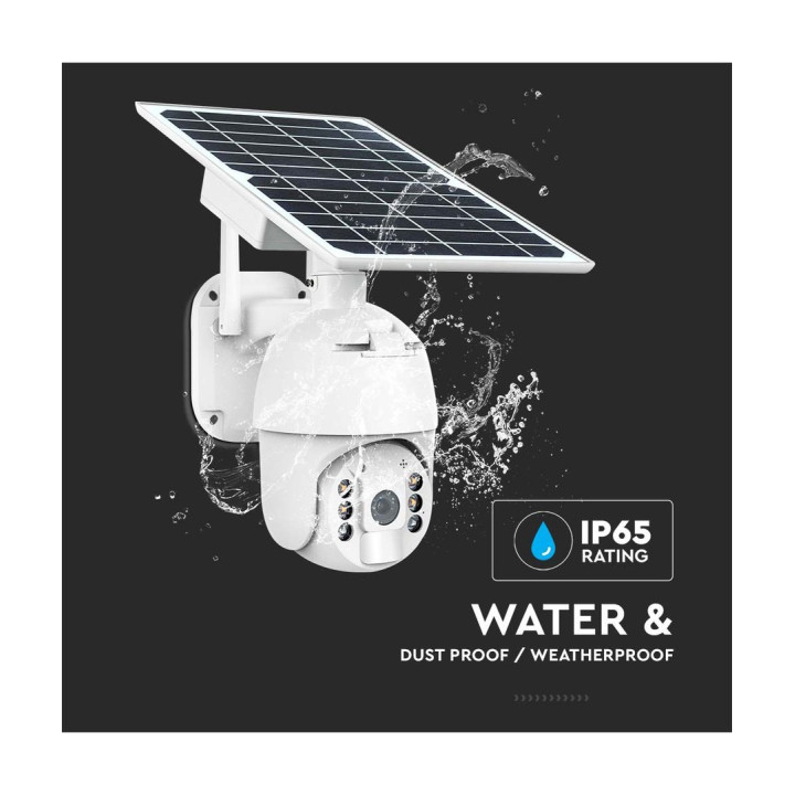 4G solcelle PTZ-kamera Full HD med PIR – V-Tac