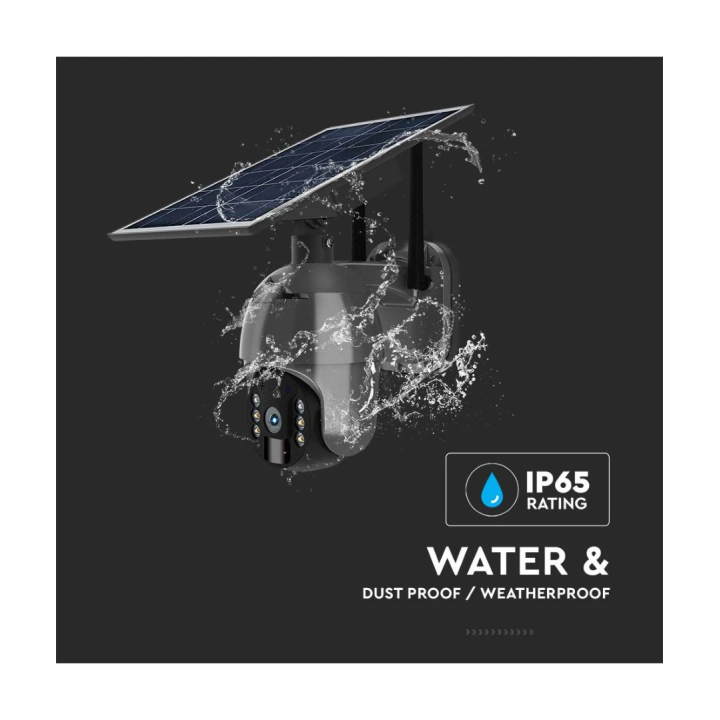WiFi solcelle PTZ-kamera Full HD - V-Tac