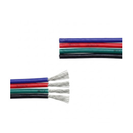 5 m RGB-kabel til LED-strip 12/24 V - 4-leder