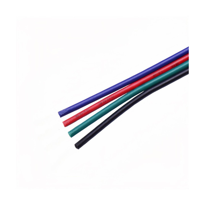 5 m RGB-kabel til LED-strip 12/24 V - 4-leder