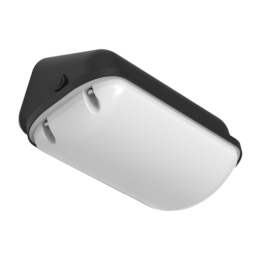 Sort LED-facadearmatur 6,5–12W 2CCT IP65