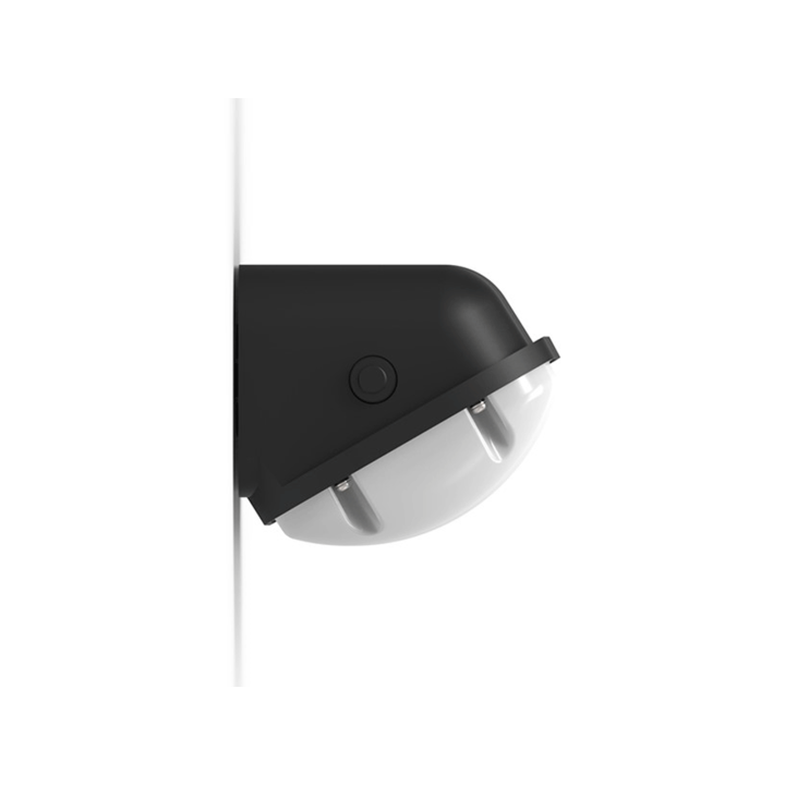 Sort LED-facadearmatur 6,5–12W 2CCT IP65