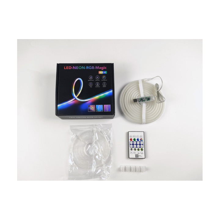 RGBIC Neon Flex 2,5 m – USB, app og fjernbetjening