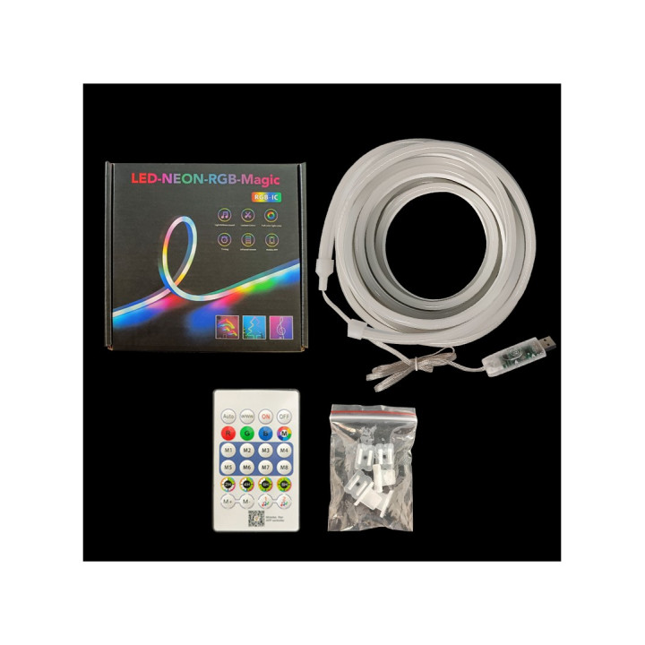 RGBIC Neon Flex 5 m – USB-sæt med appstyring