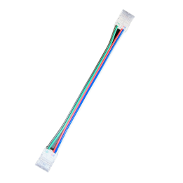 Samler med ledning til LED strip 12mm, RGB+W COB, IP20, 5V-2