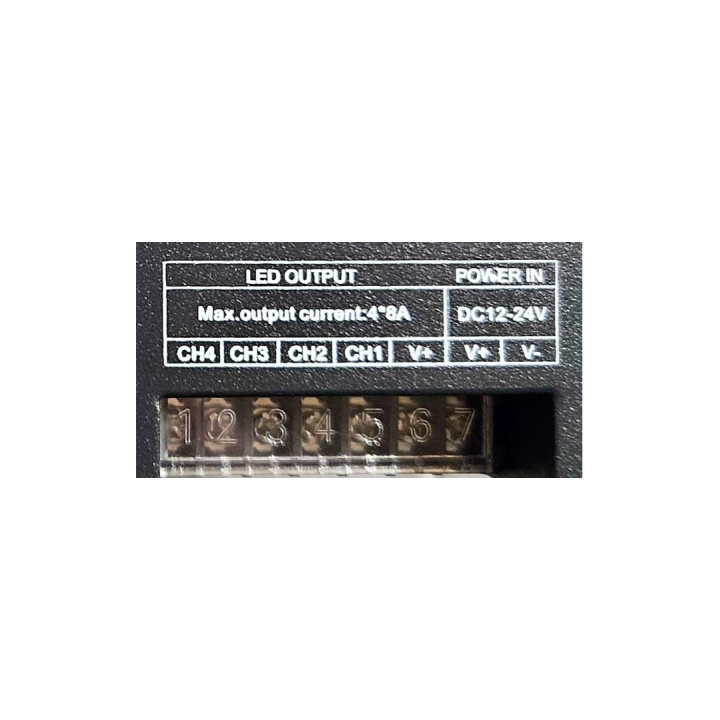DMX 512 RGB+W controller 12V (384W), 24V (768W)