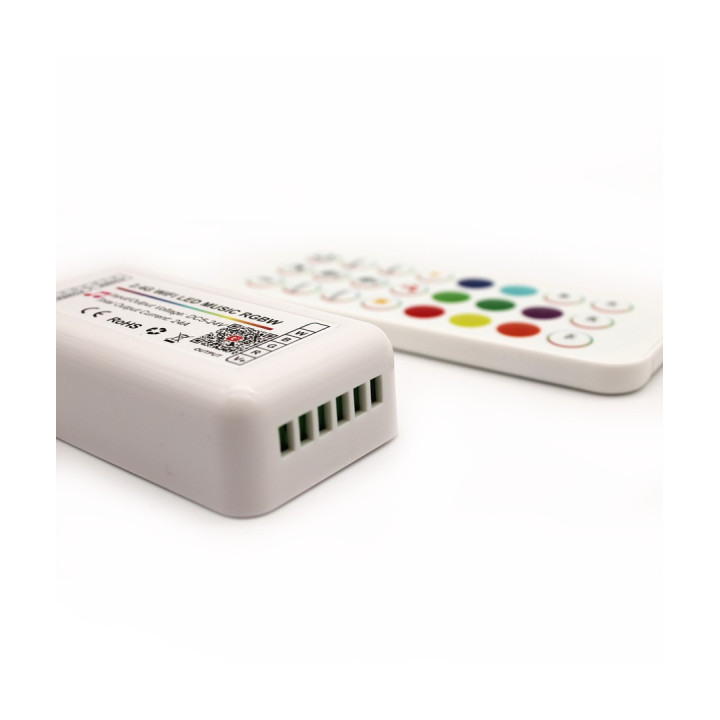 RGB+WW Wifi controller med fjernbetjening appstyring, stemme