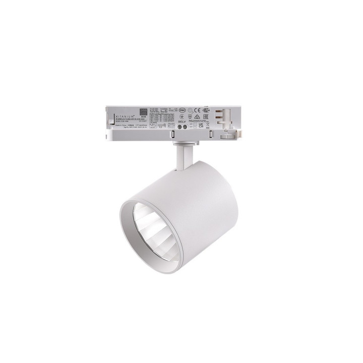 30W 3-faset RA90 skinnespot – 175 lm / W, 38 grader, Hvid | 