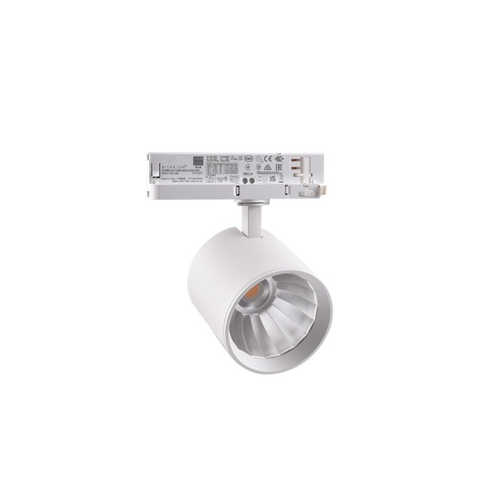 30W 3-faset RA90 skinnespot – 175 lm / W, 38 grader, Hvid | 