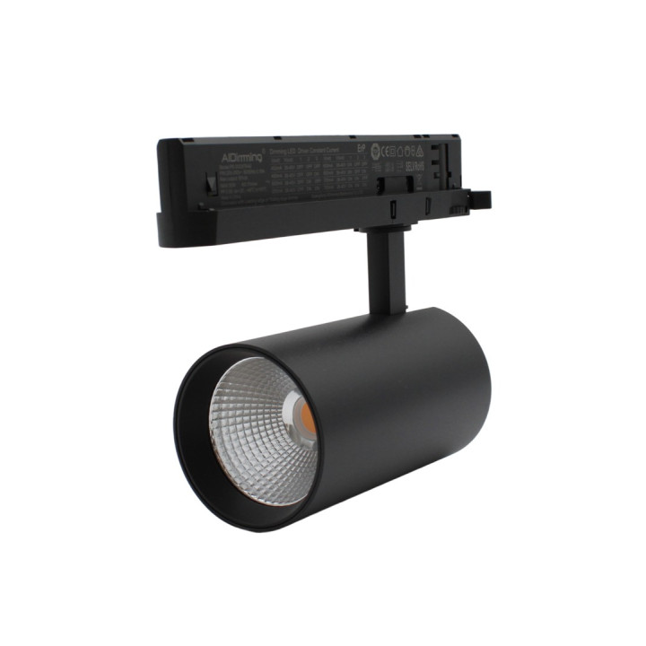 29W 3-faset Dæmpbar RA90 Skinnespot – 140 lm / W, 38 grader,
