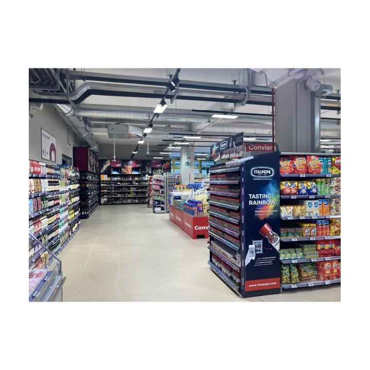 60W 3-faset Shoplight – 166lm / W, 90 graders spredning, Sor
