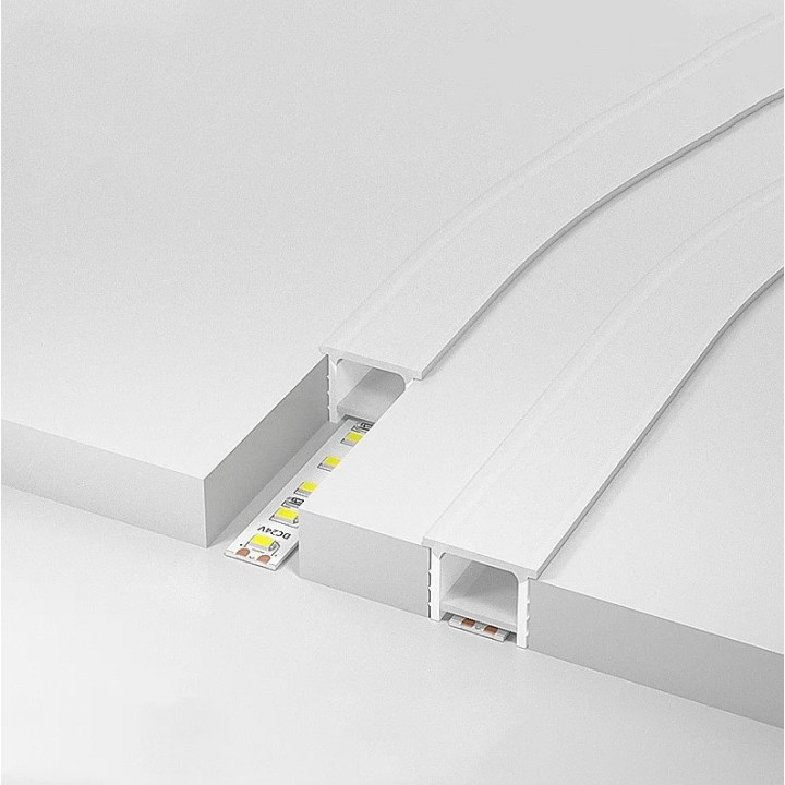 Klar silikoneprofil 13×11 mm til LED bånd
