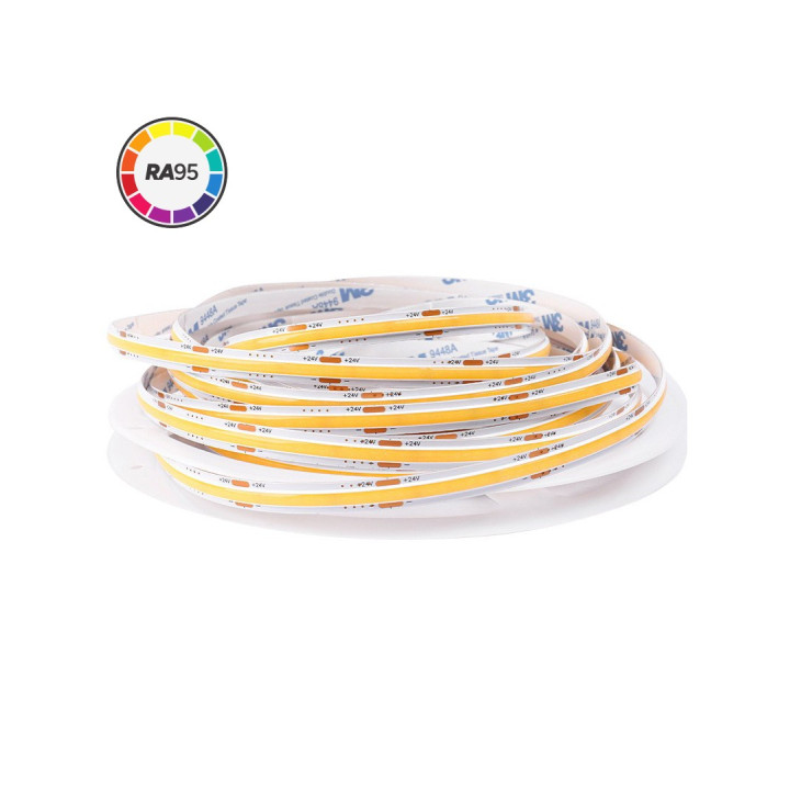 10 m COB LED bånd 4W/m – 2700K, RA95, 24V, IP20