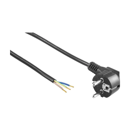 1,5 m strømkabel med Schuko-stik – sort, 250V, 16A