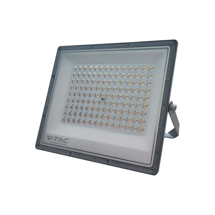 100W LED projektør med 3 lysfarver – grå, IP65