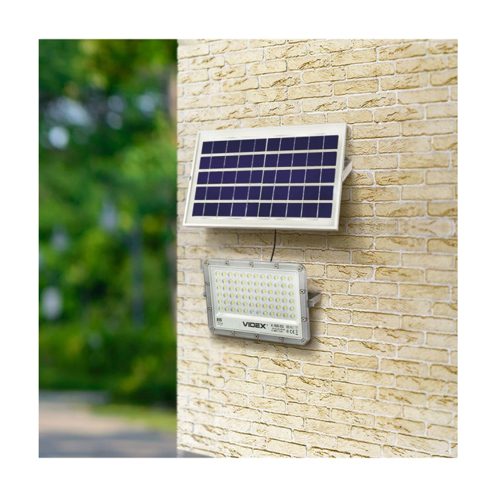 50W LED solcelleprojektør med fjernbetjening – 1000 lm, IP65