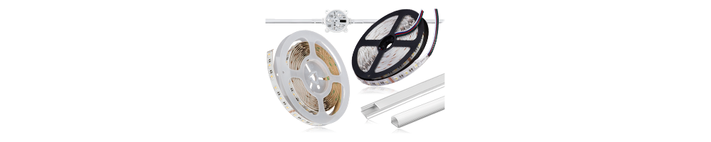 Led bånd 12-24-48V og tilbehør