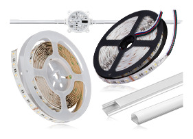 Led bånd 12-24-48V og tilbehør